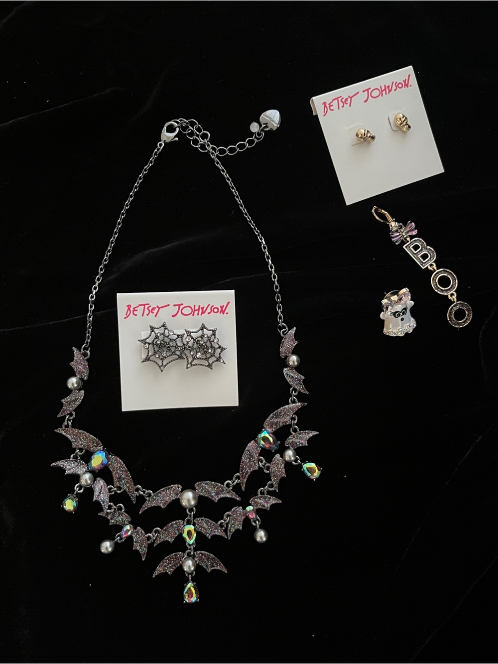 MEGA Value Set Betsey Johnson Gothic Vampire Statement Set Halloween